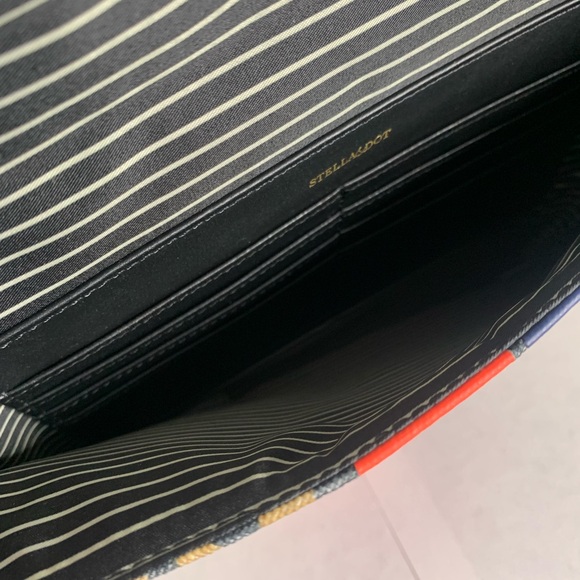 💫HP‼️💫 NEW STELLA & DOT “Bellamy” Clutch in Animal Dot with Racing Stripes - Picture 6 of 10